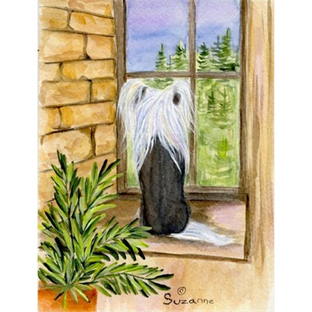 Carolines Treasures Chinese Crested Flag Canvas - House Size SS8121CHF